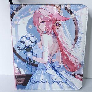Yae Miko Wedding Dress Card Binder 3-Ring Anime Waifu Double Sided Redemption